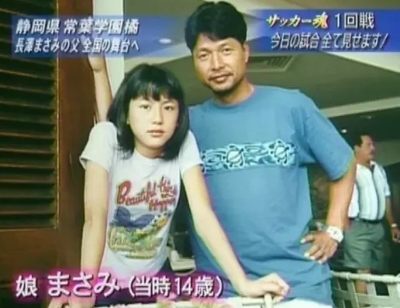 長澤まさみと父親であり元サッカー選手の長澤和明