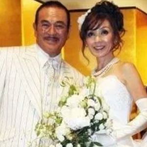 前田玉玉美と、元夫・千葉真一との結婚式の写真